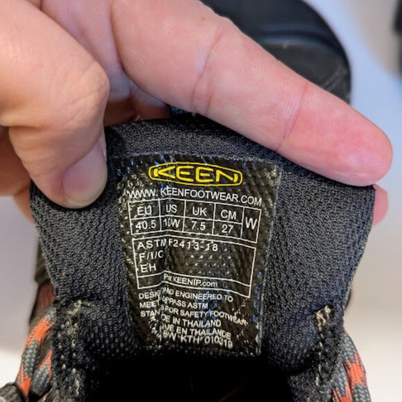 Keen Womens Utility Flint Steel Toe Trail Hiker Work Boots Shoes Size 10 Wide - Picture 5 of 6